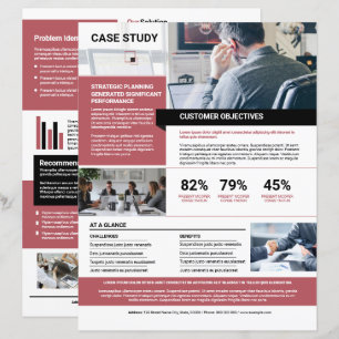 Modèle de brochure d'étude de cas