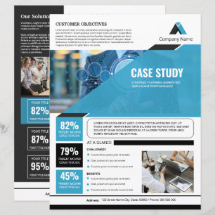 Modèle de brochure d'étude de cas Marketing comm
