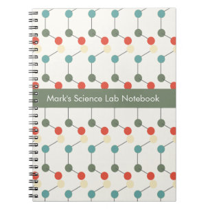 Modèle de cahier de chimie de laboratoire scientif