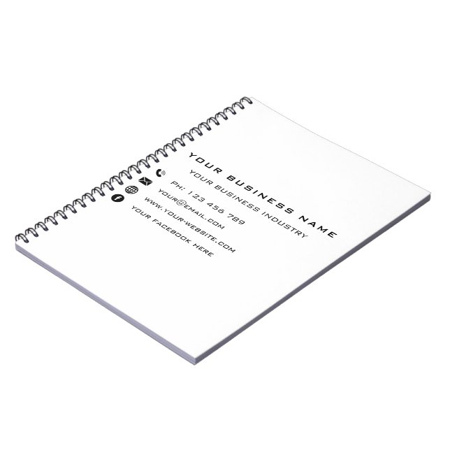 Modèle de Carnet d'entreprise personnalisé (Côté gauche)