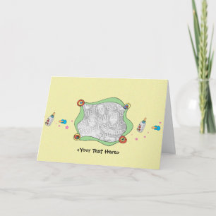 Modèle de carte bébé