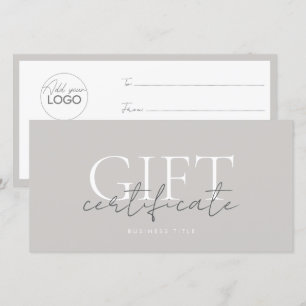 Modèle de carte cadeau imprimable facile à Customi