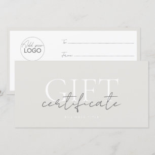 Modèle de carte cadeau imprimable facile à Customi