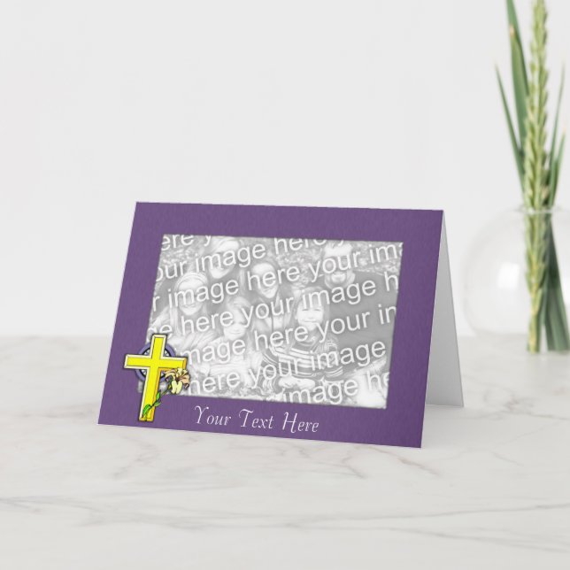 Modèle de carte - Cross Easter Lily (Devant)