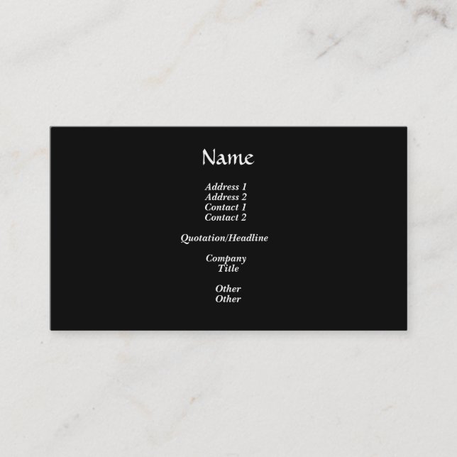 Modèle de carte d'affaires (Devant)