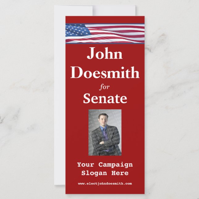 Modèle de carte de campagne électorale (Devant)
