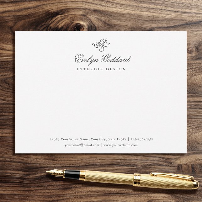 Modèle de carte de correspondance commerciale à l' (Créateur téléchargé)