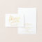 Modèle de carte de menu Chic Gold Foil & White Mar