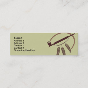 Modèle de carte de profil - tuyau de paix