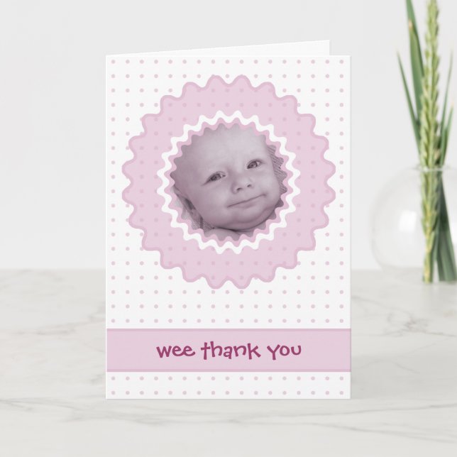 Modèle de carte de remerciement Cutietoots (Devant)