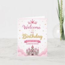 Modèle de carte de remerciement de fête d'annivers