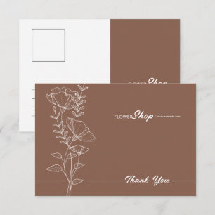 Modèle de carte de remerciement pour petite entrep