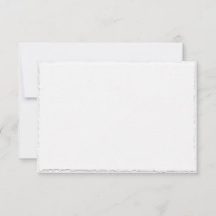 Modèle de carte de renvoi à bords faux-dentelés