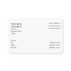 Modèle de carte de visite