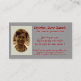 Modèle de carte de visite à customiser -