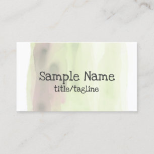 modèle de carte de visite aquarelle art abstrait