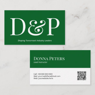 Modèle de carte de visite avec code QR | DP7