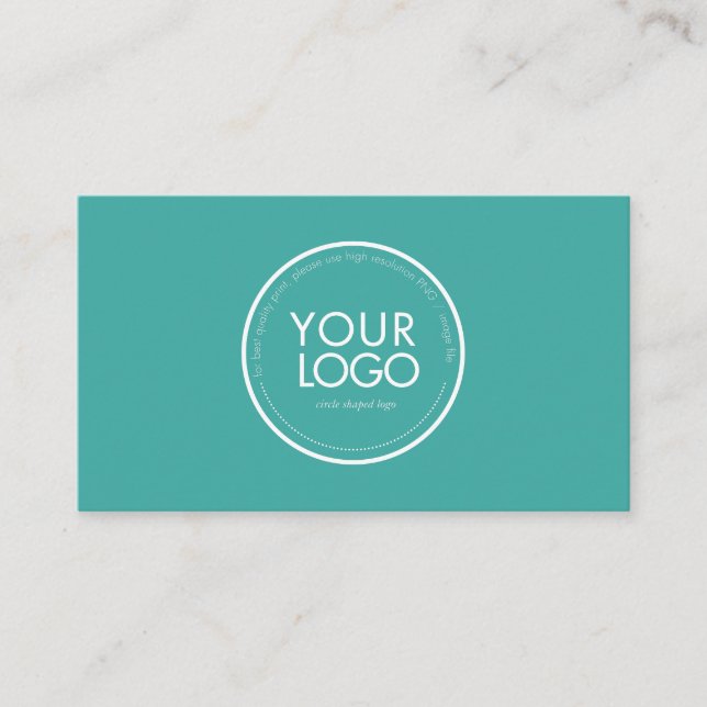 Modèle de carte de visite avec logo circulaire per (Devant)