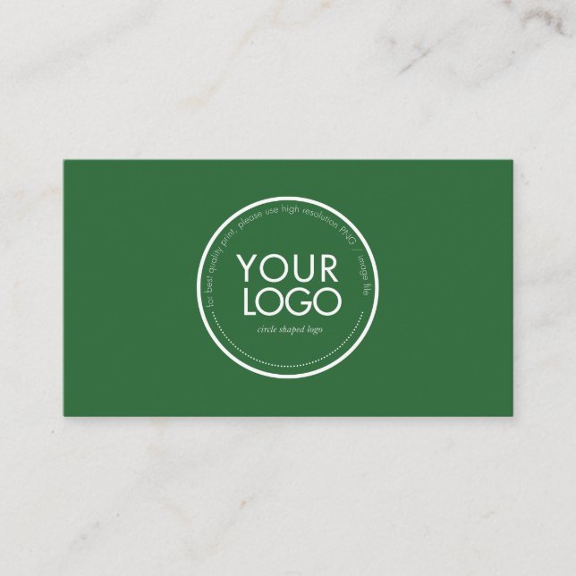 Modèle de carte de visite avec logo circulaire per (Devant)