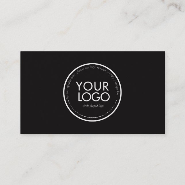 Modèle de carte de visite avec logo circulaire per (Devant)