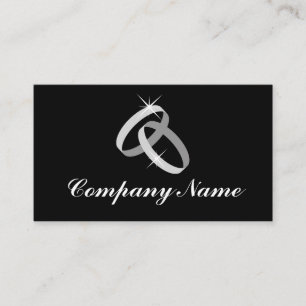 Modèle de carte de visite avec logo de bagues en b