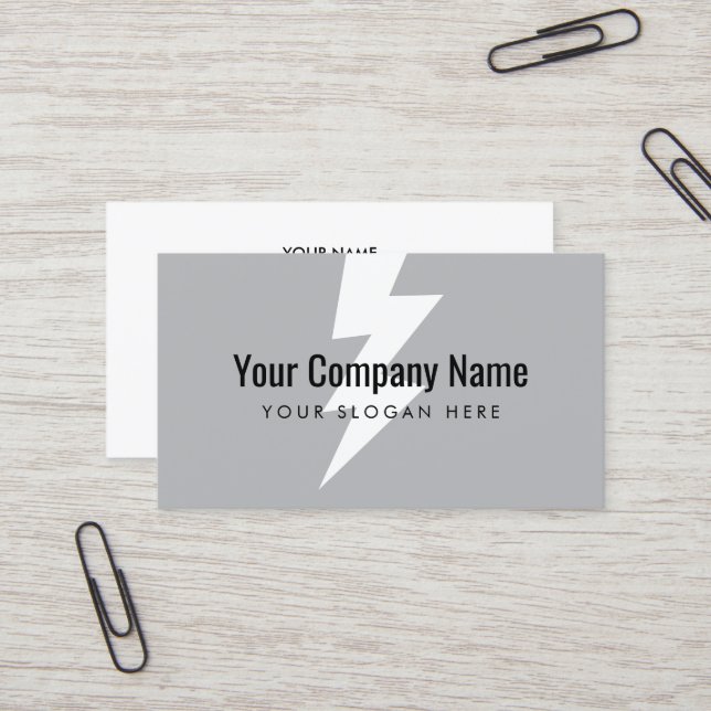 Modèle de carte de visite avec logo frappé par la  (Devant/Arrière en situation)
