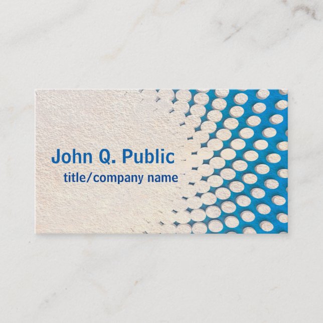 modèle de carte de visite bleu moderne double face (Devant)