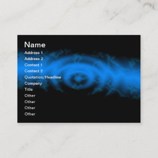 Modèle de carte de visite bleu Royale