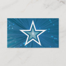Modèle de carte de visite Blue Star