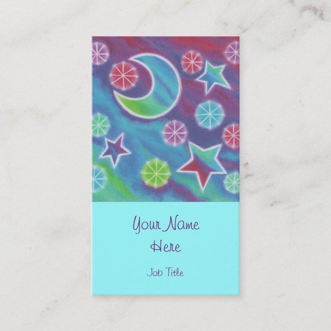 Modèle de carte de visite Bright Night (Devant)