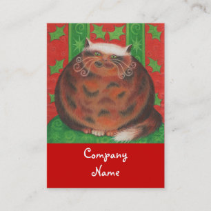 Modèle de carte de visite Christmas Pud chubby