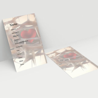 Modèle de carte de visite Coeur précieux