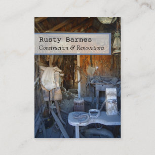 Modèle de carte de visite Construction et Construc