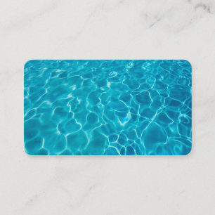 modèle de carte de visite cool bleu eau photo art