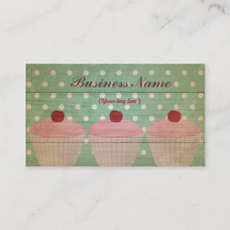 Modèle de carte de visite Cupcake