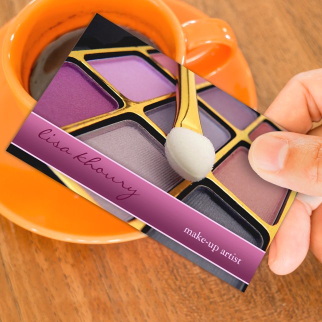 Modèle de carte de visite d'artiste maquilleuse (Créateur téléchargé)