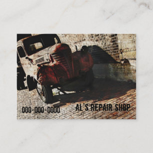 modèle de carte de visite d'atelier de réparatio