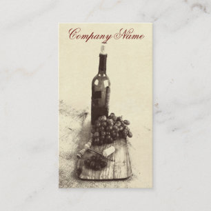 Modèle de carte de visite de bouteilles de vin