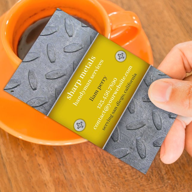 Modèle de carte de visite de bricoleur de construc (Créateur téléchargé)