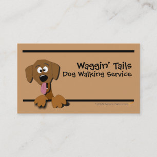 Modèle de carte de visite de chien de bande