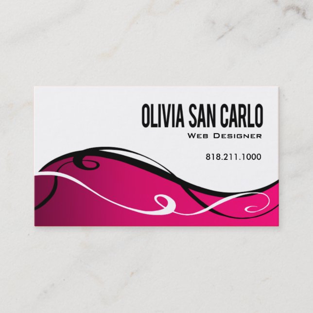 Modèle de carte de visite de concepteur de Web de (Devant)