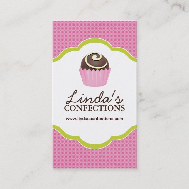 Modèle de carte de visite de confections (Devant)