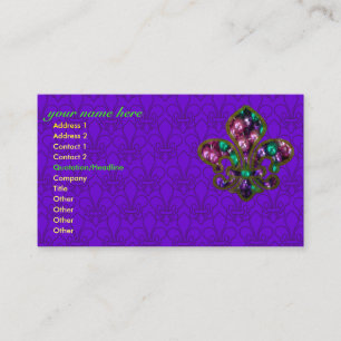 Modèle de carte de visite de Fleur de Lis