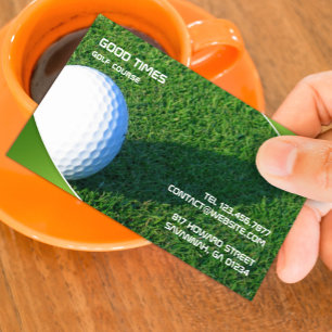 Modèle de carte de visite de golf