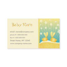 Modèle de carte de visite de magasin de bébé