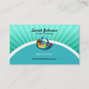 Modèle de carte de visite de nettoyage de Chambre