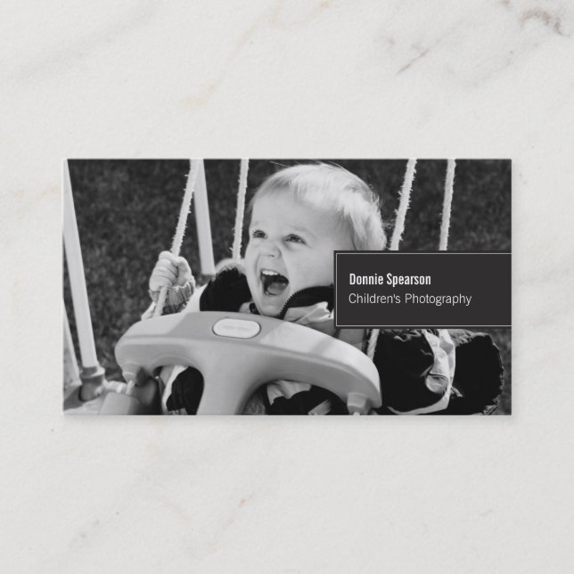 Modèle de carte de visite de photographe (Devant)