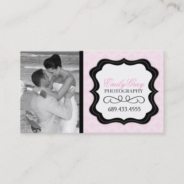 Modèle de carte de visite de photographe (Devant)