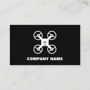 Modèle de carte de visite de pilote de drone avec 