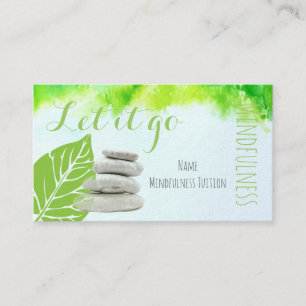 Modèle de carte de visite de pleine conscience Mod